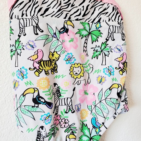 Angel Beach Animal Print Girls Swimsuit Size 3T - Picture 6 of 8